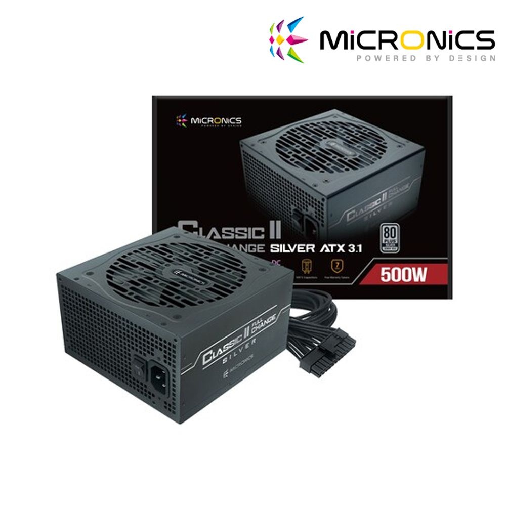 [오늘출발] 마이크로닉스 Classic II 풀체인지 500W 80PLUS실버 ATX3.1 컴퓨터 파워 서플라이
