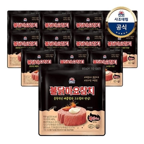 [사조대림] 불닭마요참치 파우치 100g x12개