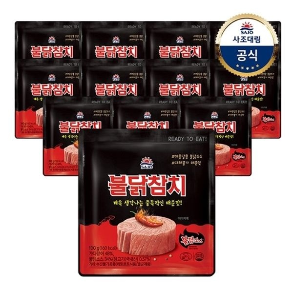 [사조대림] 불닭참치 파우치 100g x12개