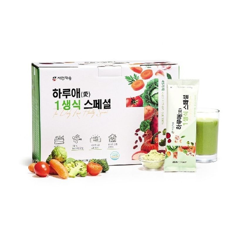 자연채움 하루애1생식 스페셜 16주분(30g*112포)+오색칠콩두유 무가당 20팩+보틀[35946436]