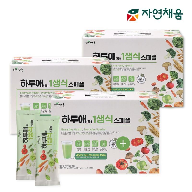 자연채움 하루애 1생식 스페셜 30g*28포*3박스(12주분)
