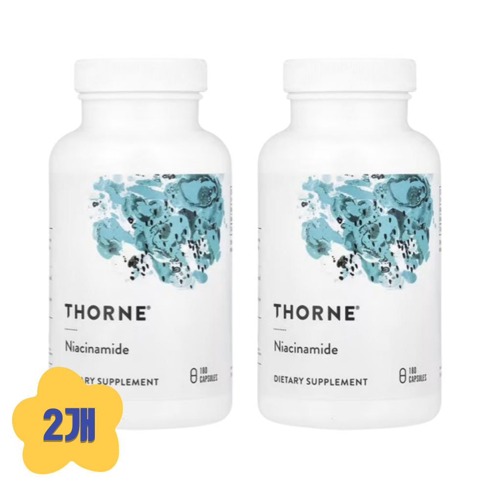 [해외] (2개) 쏜리서치 Thorne 나이아신아마이드 500mg 180캡슐