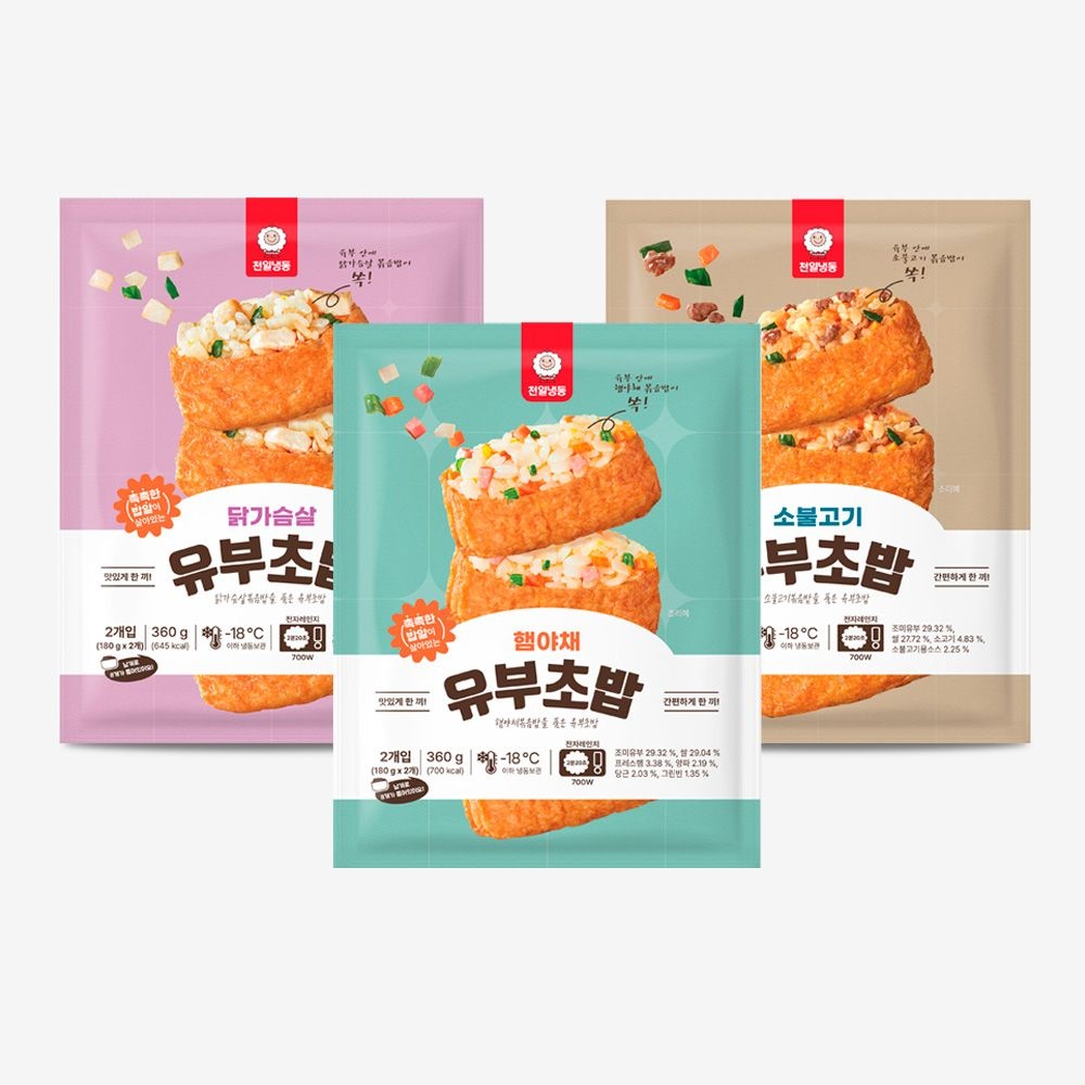 [롯데온] 천일 유부초밥 360g 3묶음 (13,170원/무료)