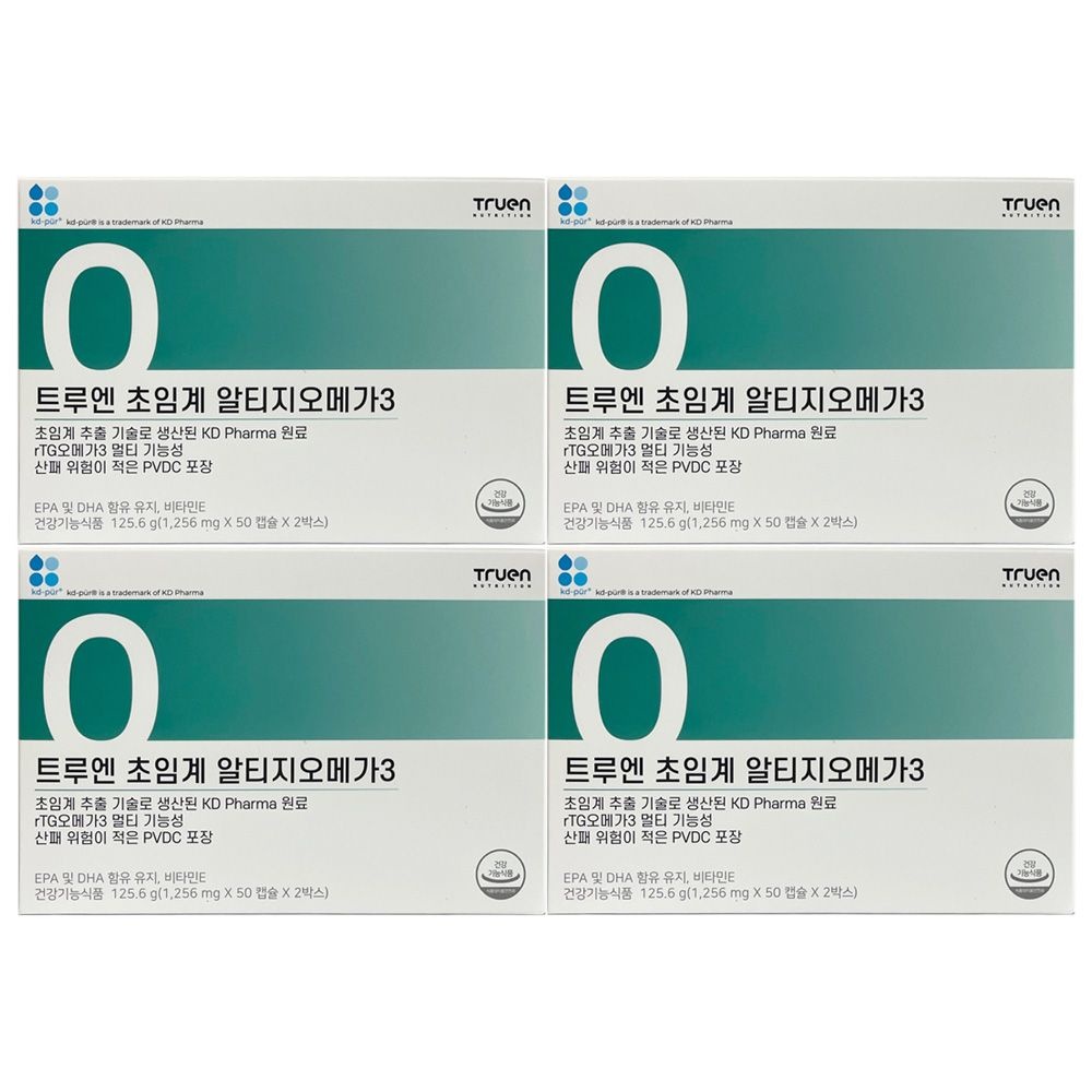 트루엔 초임계 알티지오메가3 1256mg x 50캡슐 x 2개입 4개 / 써클