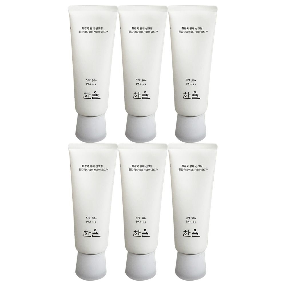 한율 흰감국 광채 선크림 70ml(SPF50+) 6개 / 써클