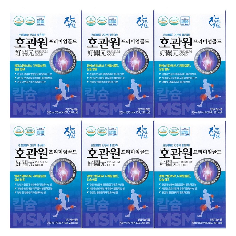 호관원 프리미엄 골드 70ml x 10포 6개 / 써클