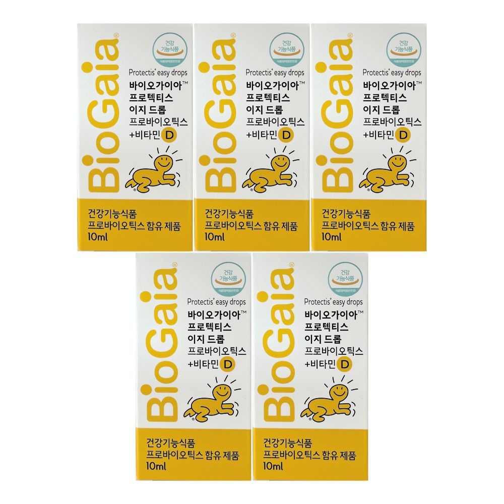 바이오가이아 프로텍티스 이지 드롭 프로바이오틱스 + 비타민D 10ml 5개 / 써클
