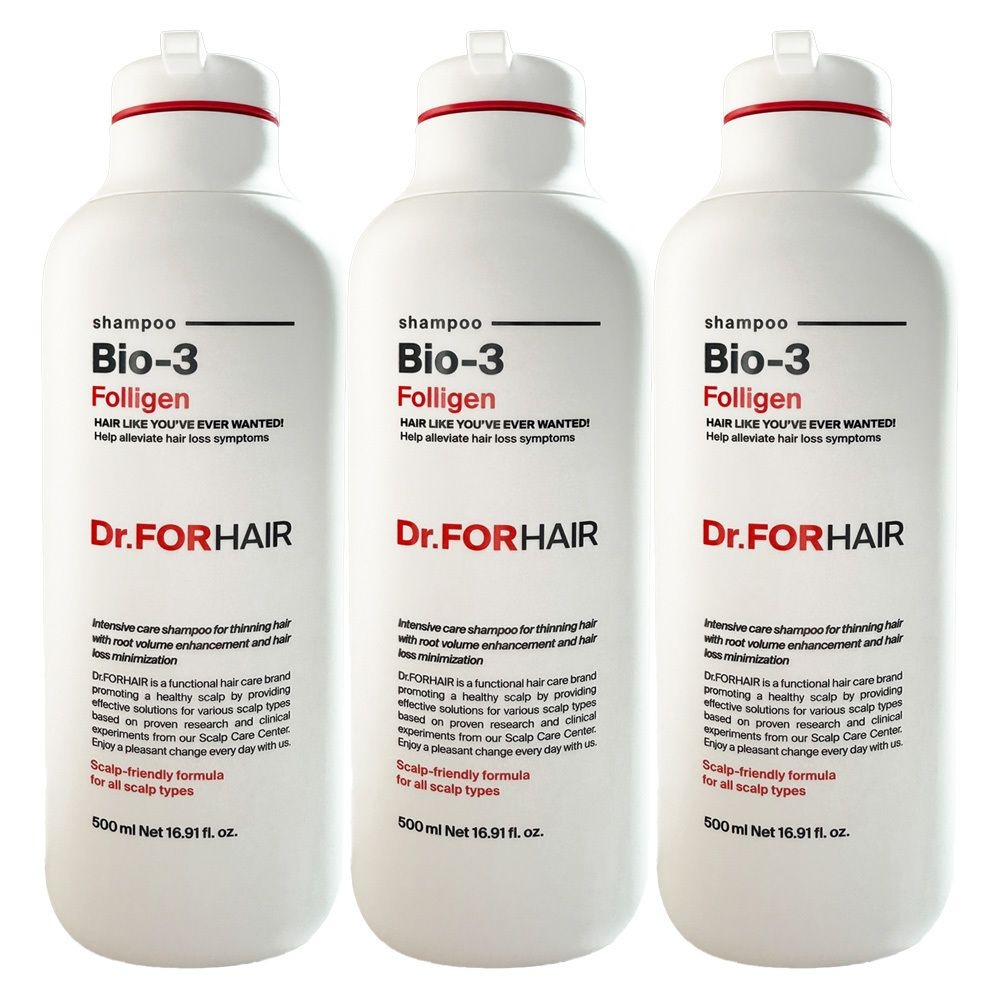 닥터포헤어 바이오3 폴리젠 탈모완화 샴푸 500ml 3개 / 써클