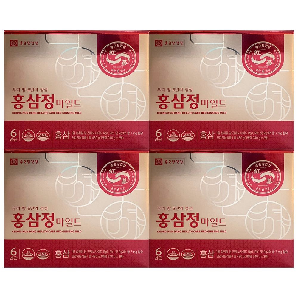 종근당건강 종근당건강 6년근 홍삼정 마일드 480g 4개 / 써클