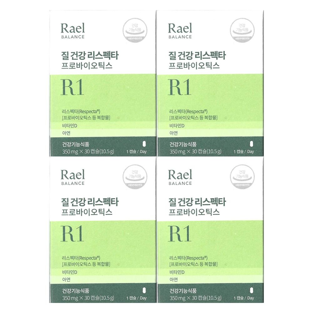 라엘밸런스 질 건강 리스펙타 프로바이오틱스 350mg x 30캡슐 4개 / 써클