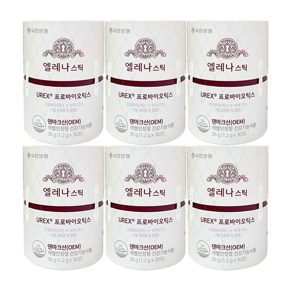 유한양행 엘레나 스틱 1.2g x 30포 6개 / 써클