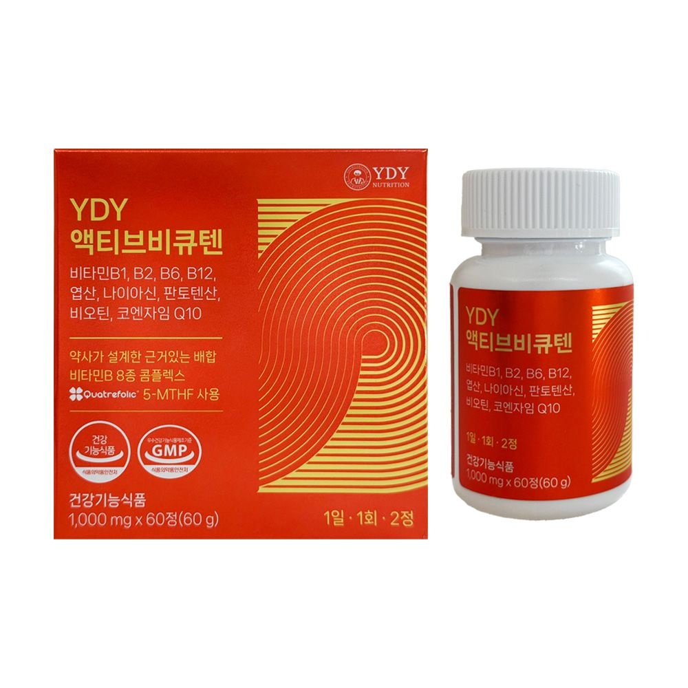 YDY 와이디와이뉴트리션 액티브 비큐텐 1000mg x 60정 / 써클