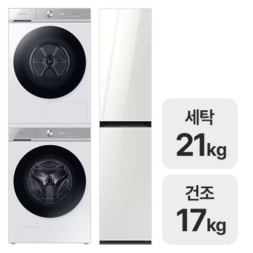 삼성전자 비스포크 AI WF21A9400KE + DV17A9720BE + 에어드레서 DF1