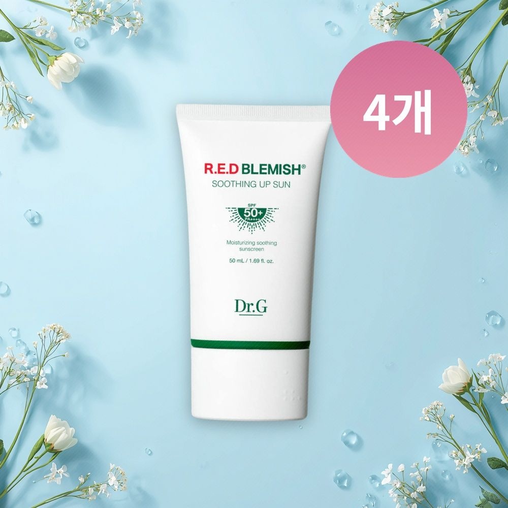 [오늘출발] 닥터지 레드 블레미쉬 수딩 업 선크림 SPF50+ PA++++ 50ml 4개