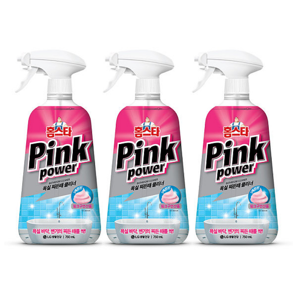 홈스타 핑크파워 욕실 찌든때 클리너 750ml x 3개