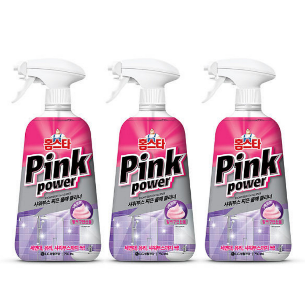 홈스타 핑크파워 샤워부스 찌든때 클리너 750ml 3개
