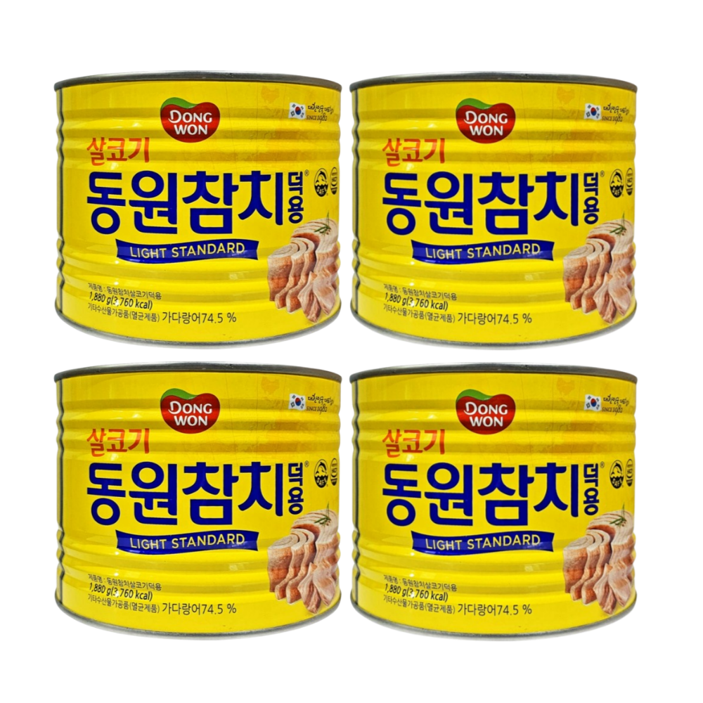 동원 살코기동원참치덕용1.88kg x 4캔 라이트 스탠다드 대용량 업소용