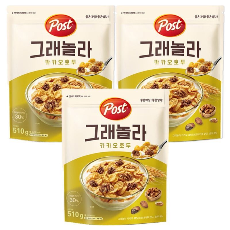 포스트 그래놀라 카카오호두 510gx3개