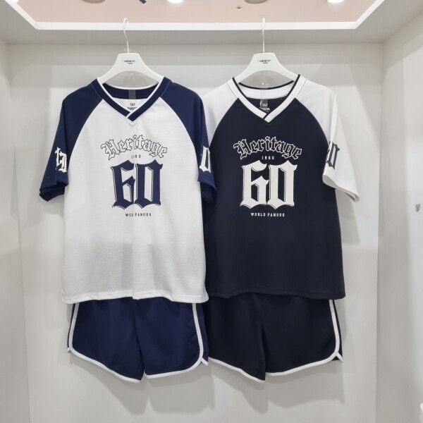 [행텐주니어 (패플)] [행텐주니어]쿨텐션 반팔 티 반바지 세트14570-131-413-32