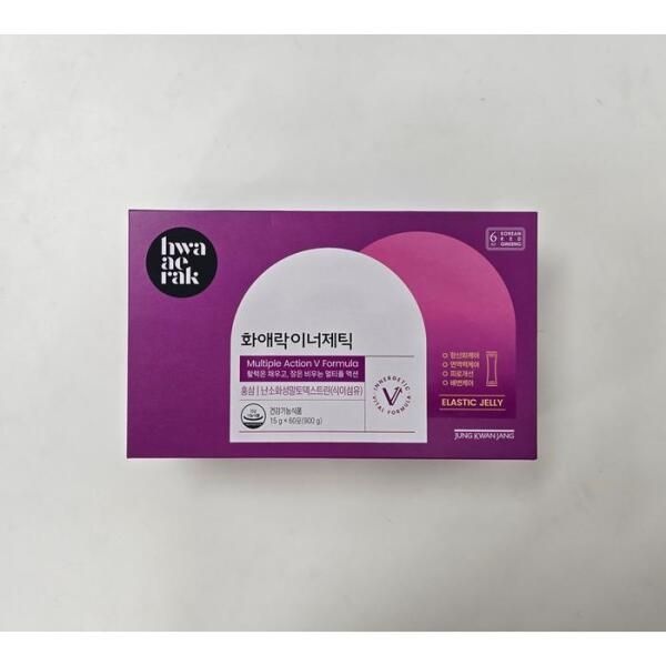 [셀러허브 식품] [정관장]  화애락 이너제틱 15g x  60포 (30일분)  / 여성 홍삼 젤리 건강기능식품
