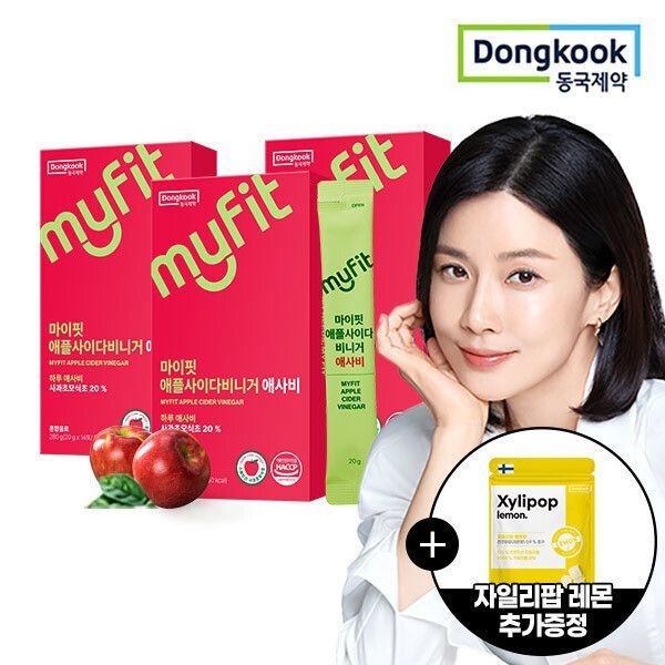 마이핏 애플사이다비니거 애사비 14포 총 3박스/자일리팝 15g 증정 /리뷰이벤트100% 591566