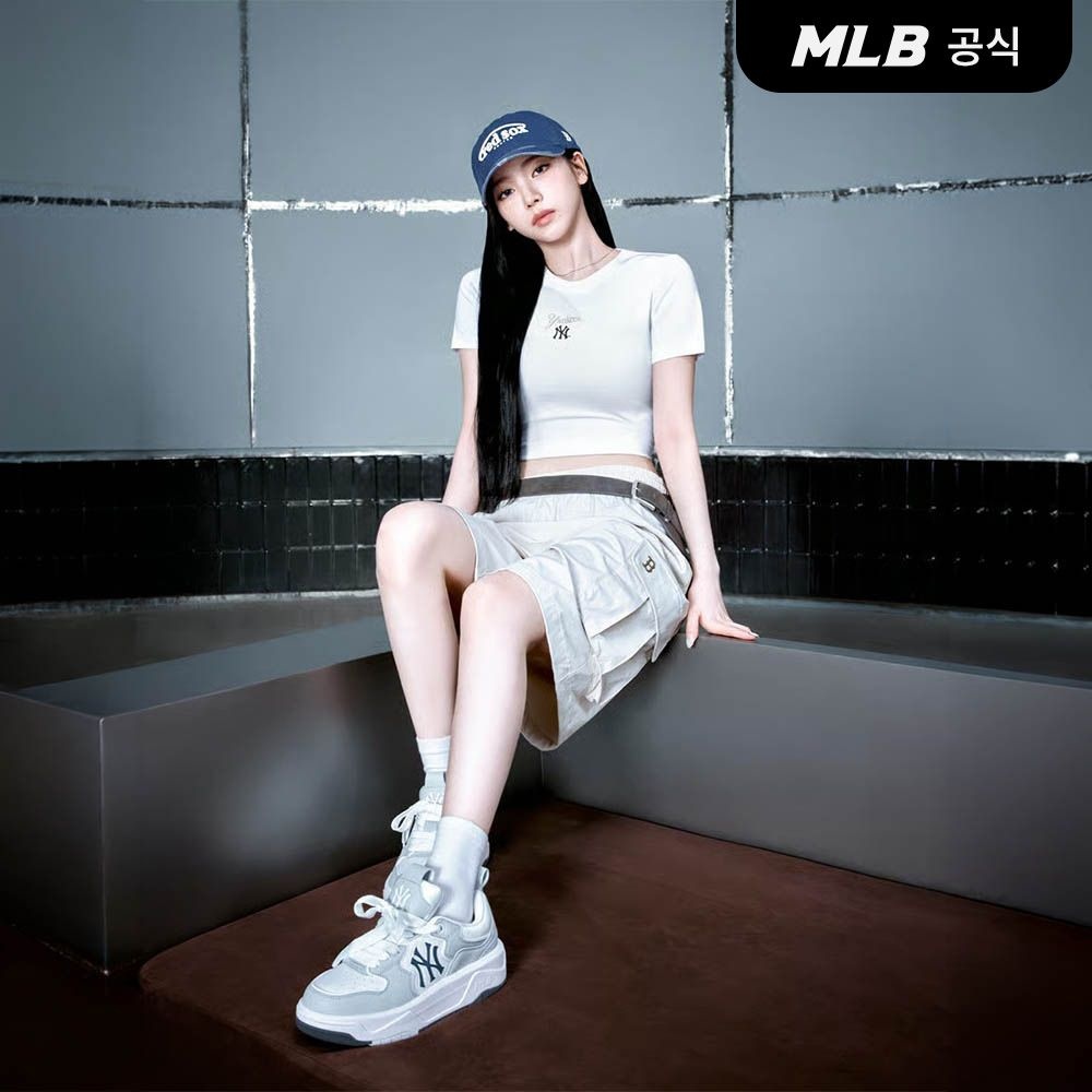 MLB [카리나PICK][공식] 26N 공용 커브 라이너 NY (Grey) 3ASXM096N-50GRS