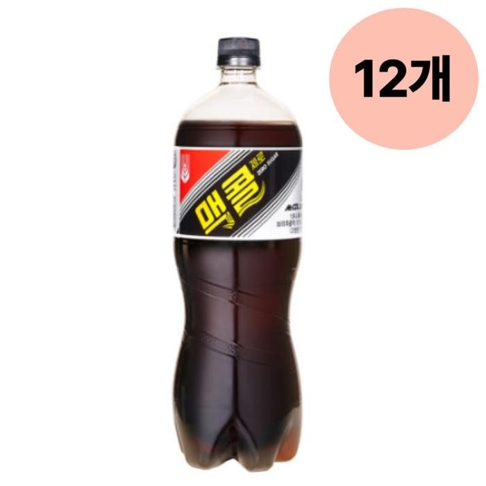 일화 맥콜 제로 탄산 보리 음료 가정 페트 1.5L 12개