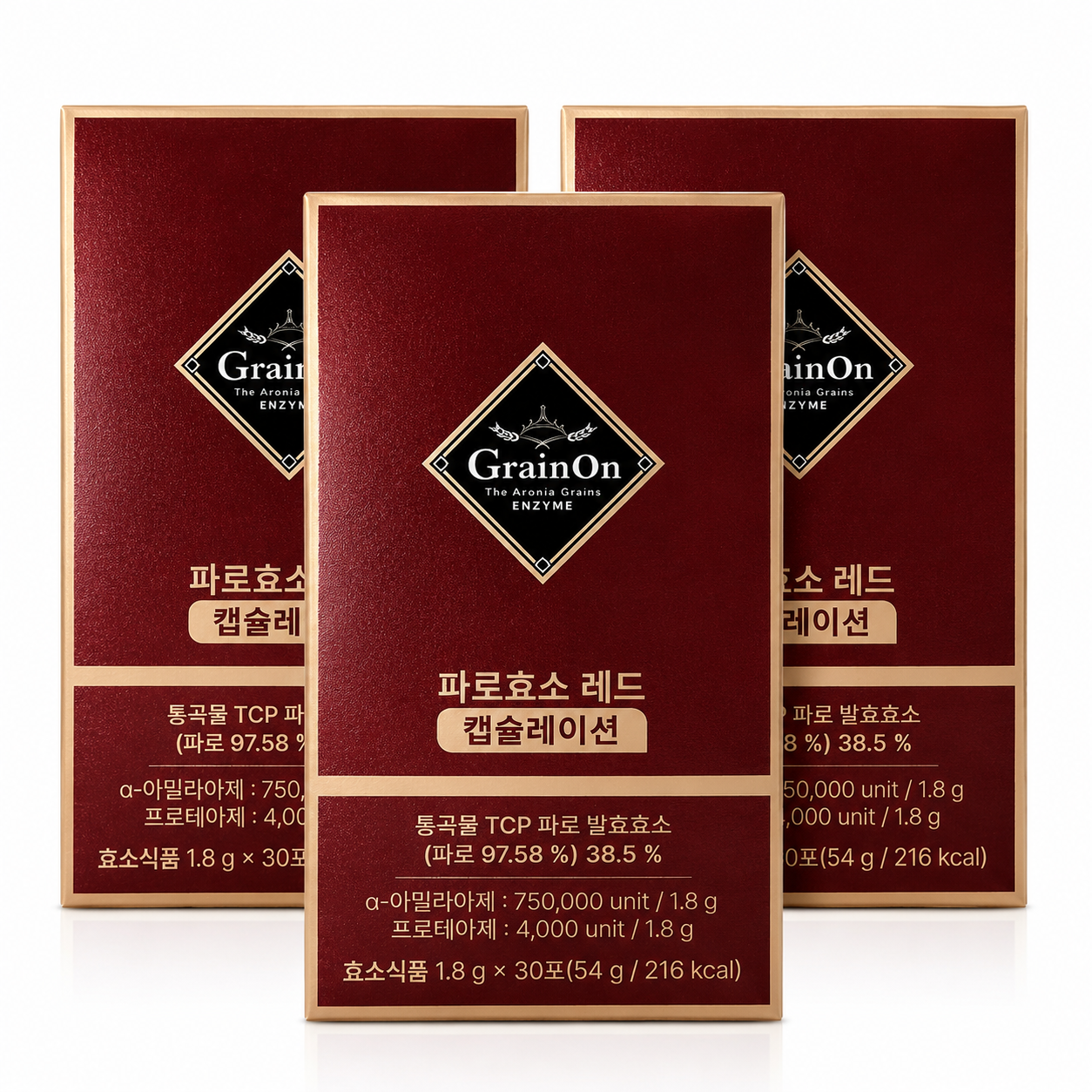 그레인온 파로효모 레드 캡슐레이션  1.8g  30포 3개