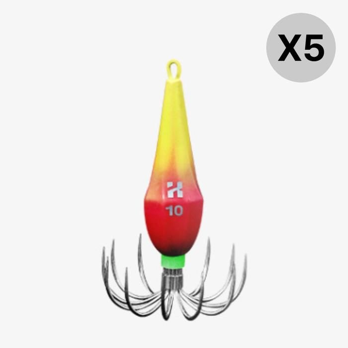 카즈미 낚시 찌 야광봉돌 에비 쭈킬 MAX 투톤 10호X5