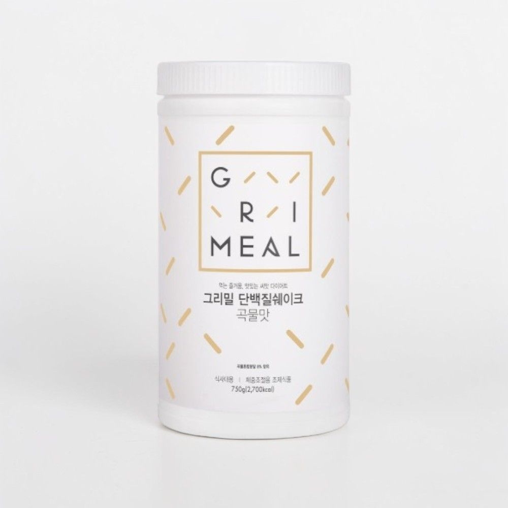그리밀 단백질쉐이크 다이어트 식사대용 곡물맛 750g 1개