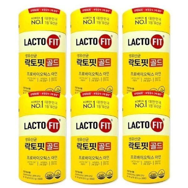 [종근당건강] 생유산균 락토핏 골드 2g X 50포 6통 dn