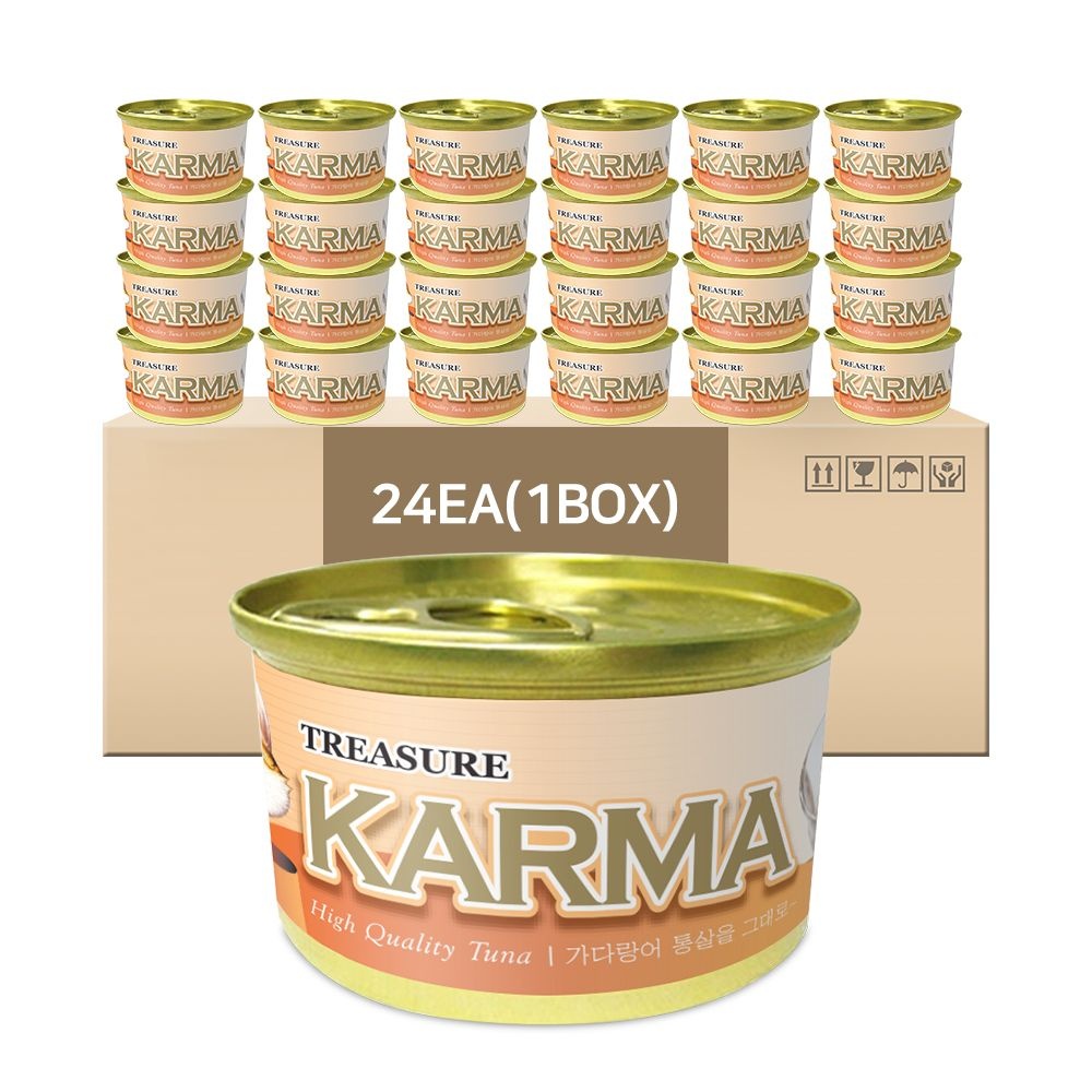 [L포인트적립]카르마 고양이캔 가다랑어+치킨 80g 24개 1박스