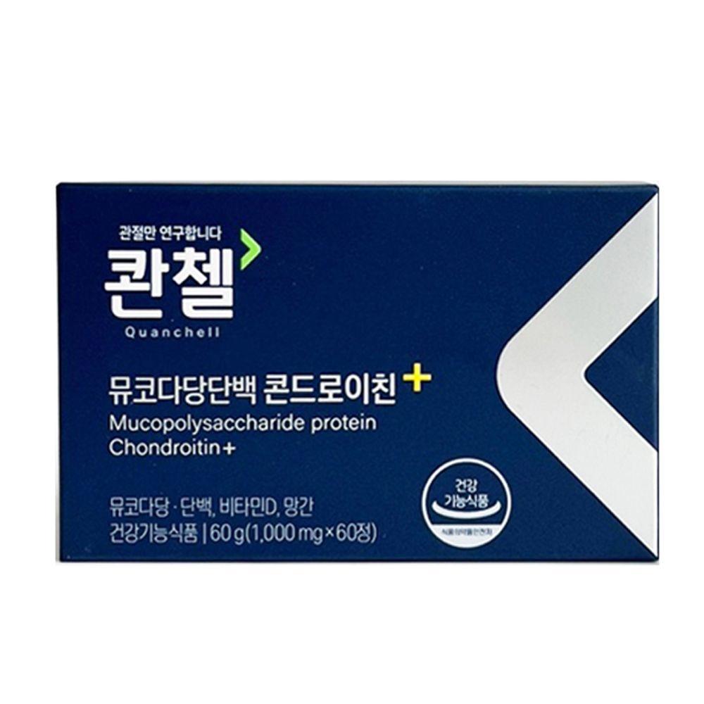 콴첼 뮤코다당단백 콘드로이친 1000mg 60정 x 6박스