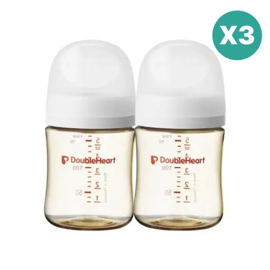 더블하트 젖병 PPSU 160ml 6개 젖꼭지 6개 화이트