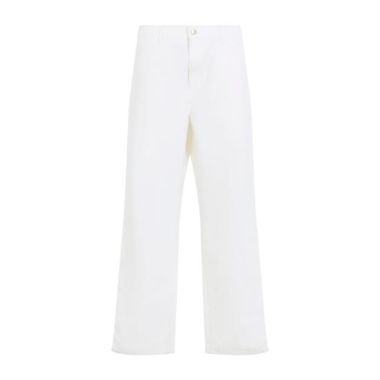 칼하트 26FW 칼하트 WIP 디어본 캔버스 싱글 니 팬츠 I031497D60232 WAX WHITE