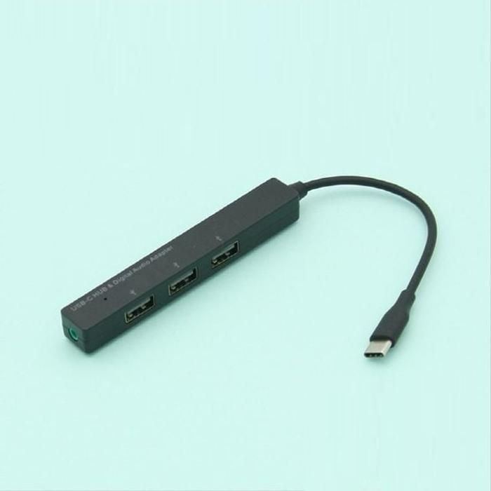 [룽스_63]Type C 스테레오 US 3.1 3포트 허브+3.5mm IF246