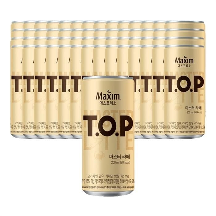 맥심 에스프레소 티오피 마스터라떼 200ml 60캔
