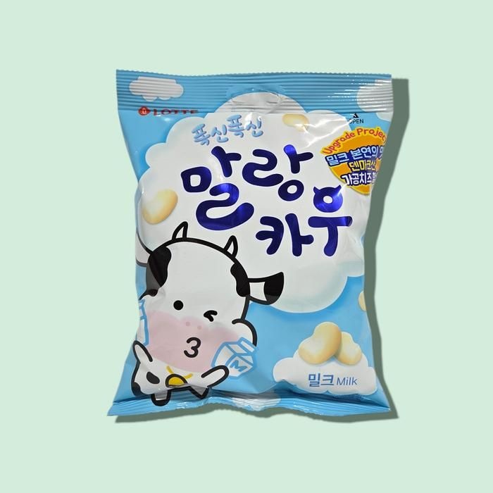 롯데제과 말랑카우 밀크 158g x8