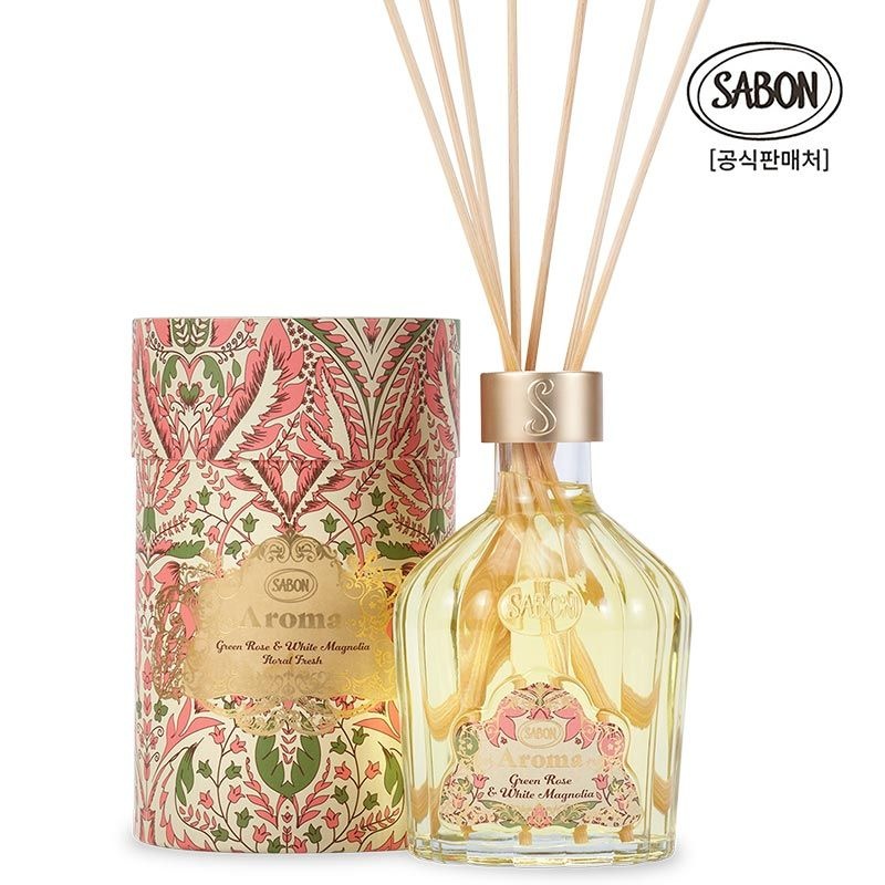 사봉 아로마 그린 로즈 화이트 매그놀리아 245ml +우드스틱