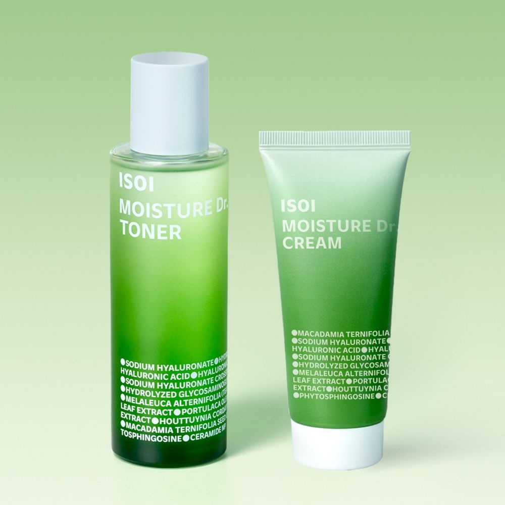 아이소이 [정가58,000원/43%OFF]장벽+수분+ 진정세트 (장수진토너130ml+장수진크림70ml)