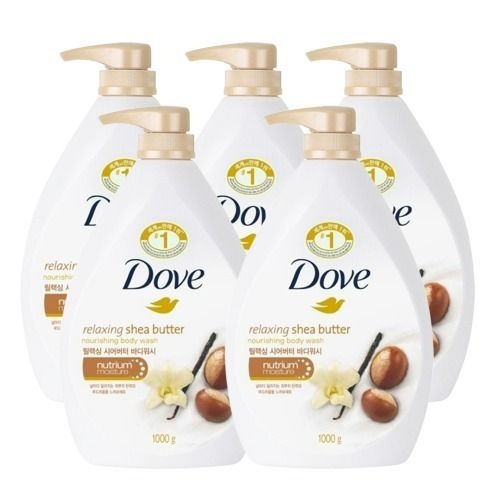 도브 릴랙싱 시어버터 바디워시 1L 5개