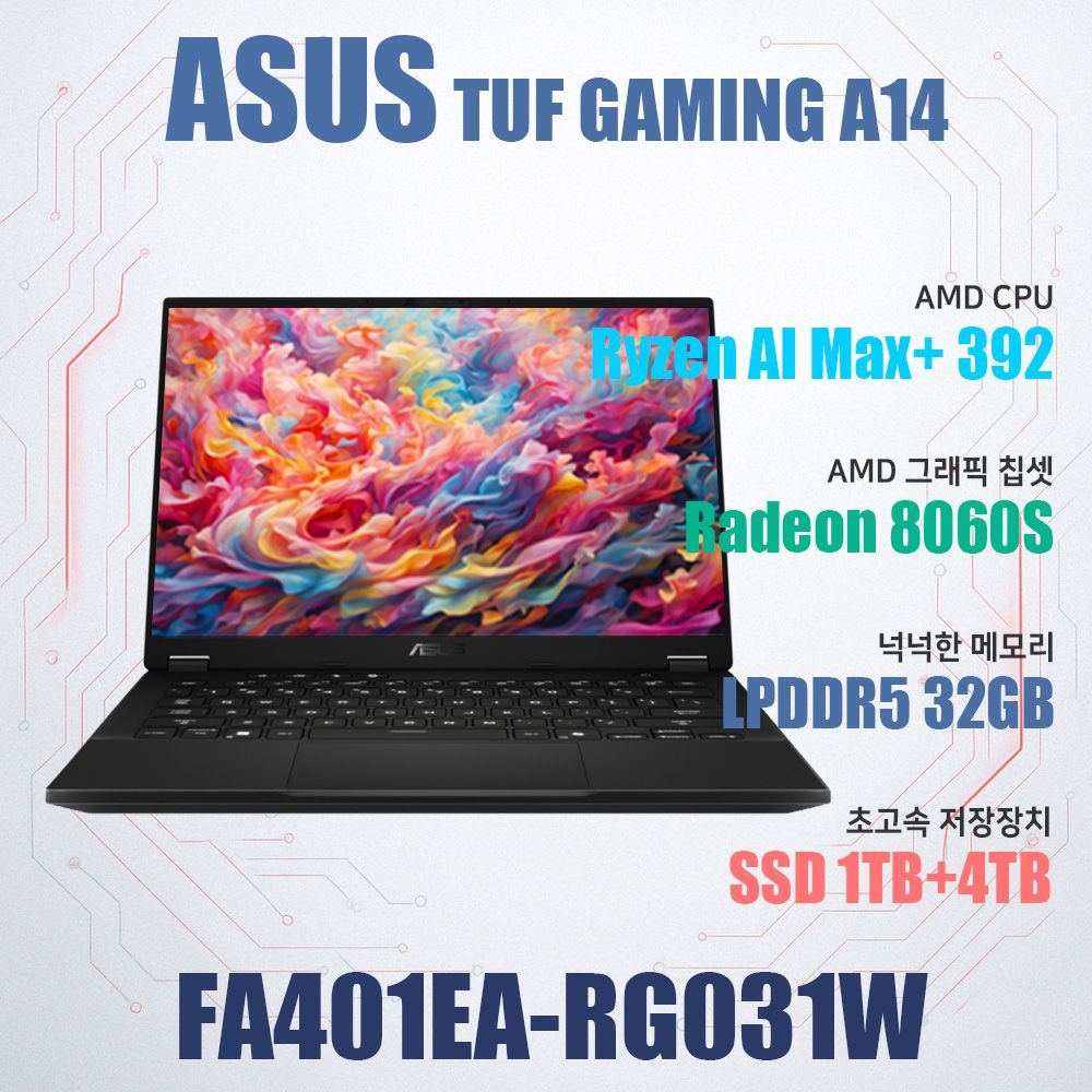 ASUS TUF Gaming A14 FA401EA-RG031W/NVMe SSD 5TB(교체)