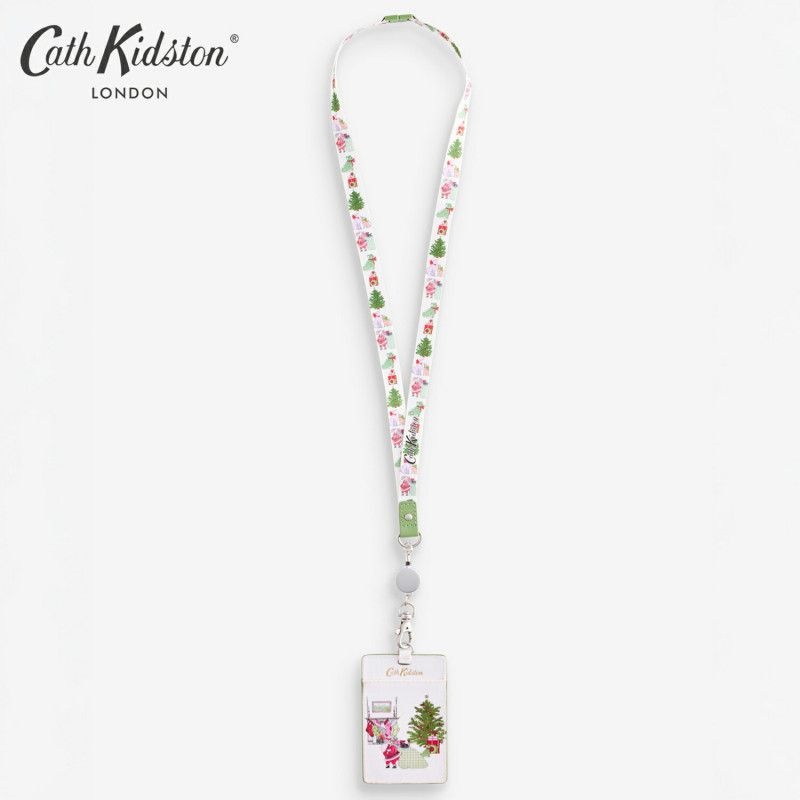 [해외] 캐스키드슨 재팬 Cath Kidston    랜야드 Christmas House  일본 여성 카드지갑 릴  여성