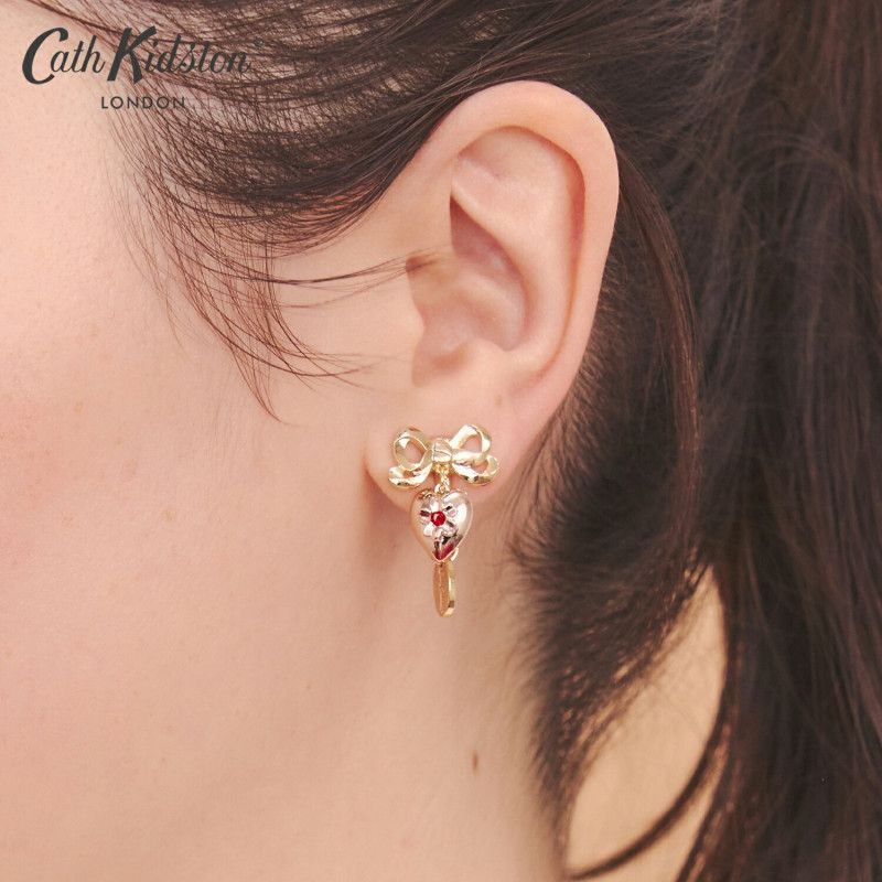 [해외] 캐스키드슨 재팬 Cath Kidston    CKxLiquem 귀걸이 Love Notes  리퀴엠 액세서리 선물 여성