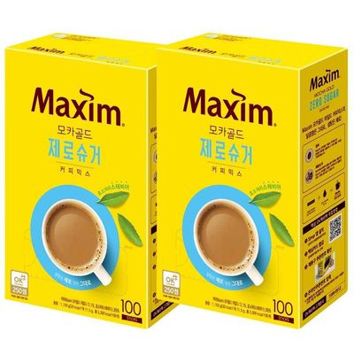 맥심 모카골드 제로슈거 100T x 2개