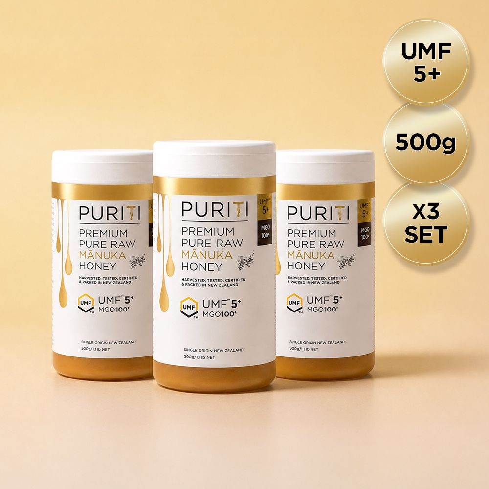 퓨리티 뉴질랜드 마누카꿀 UMF5+ MGO100 500g 3set