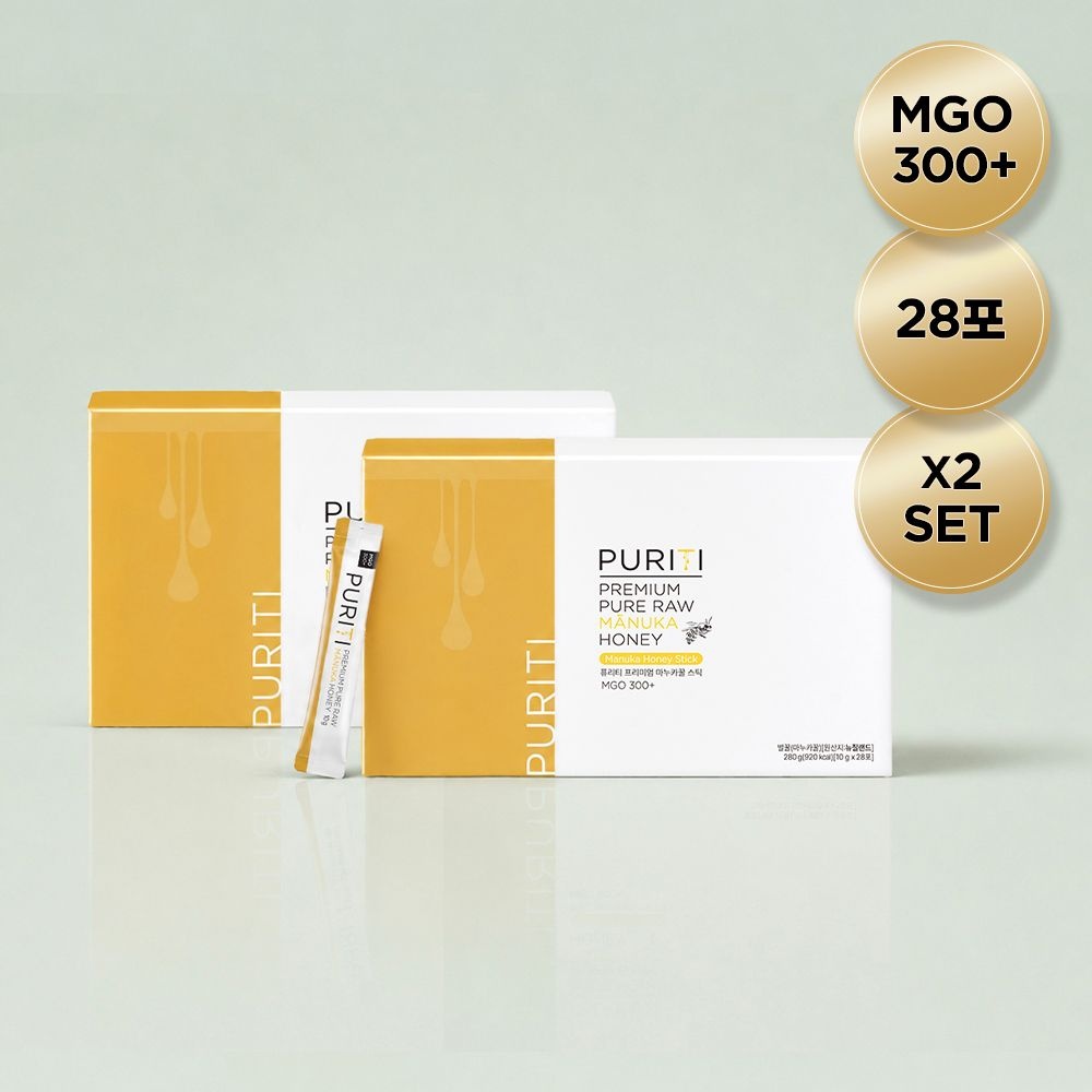 퓨리티 뉴질랜드 마누카꿀 UMF10+ MGO300 스틱 10g 28포 2set