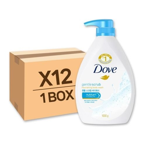 도브 젠틀 스크럽 바디워시 1L 12개 1BOX