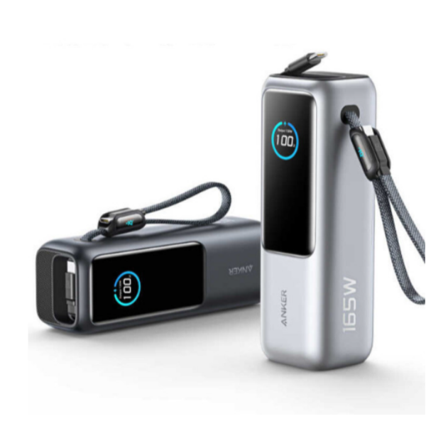 Anker 앤커 랩탑 파워뱅크25000mAh 165W 보조배터리 (C타입 케이블 일체형) 실버
