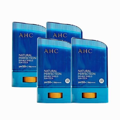 AHC 내추럴 퍼펙션 더블 쉴드 선스틱 (파랑색) 22g (SPF50+) 4개